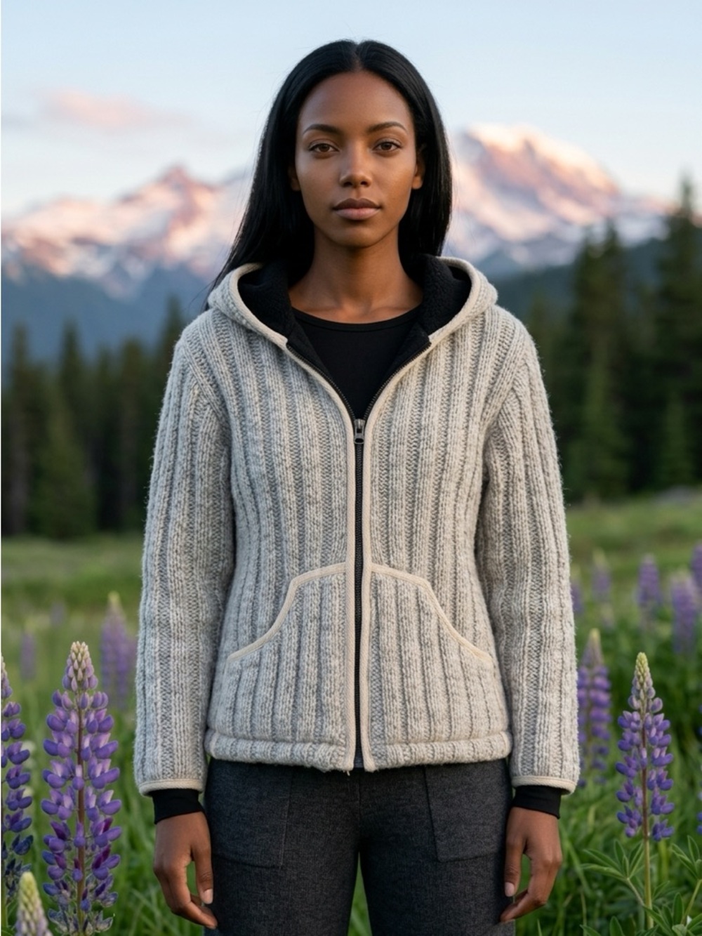 Rocky Mountain Outfitters 100% Wool Siwash Rustic Jacket Made in Nepal. Size M